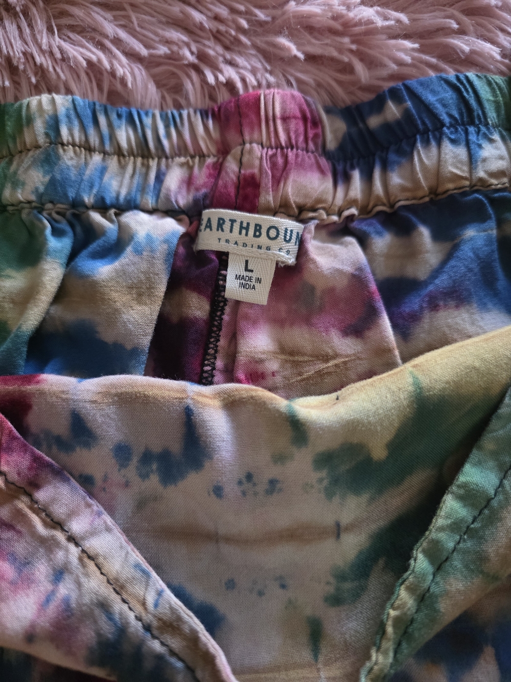 EARTHBOUND WOMENS Tie-Dye Joggers - Blue, Pink, Green, Black - Picture 5 of 7